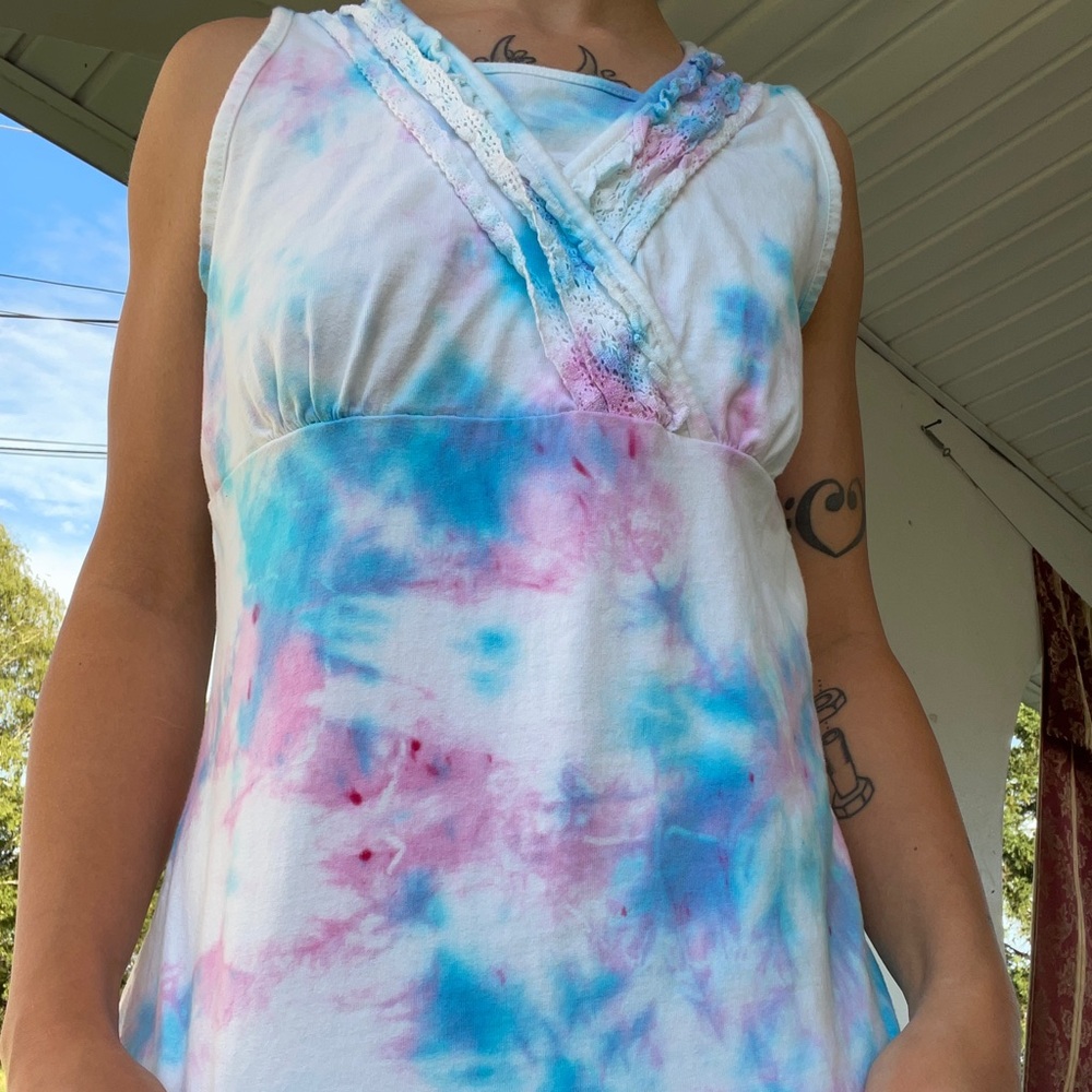 𝑈𝑝𝑐𝑦𝑐𝑙𝑒𝑑 Cotton Candy Tank ♥︎ Thick Cotton